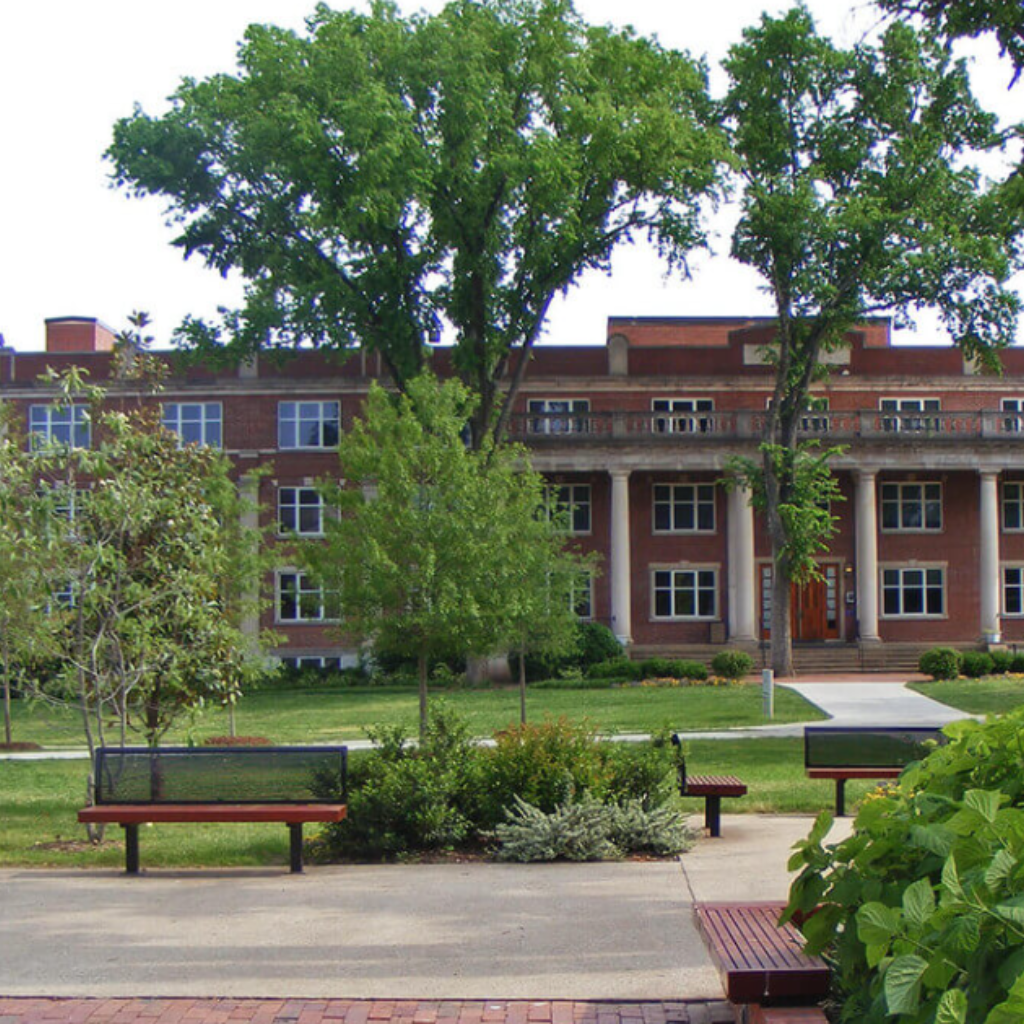 Lipscomb University campus with greenery.