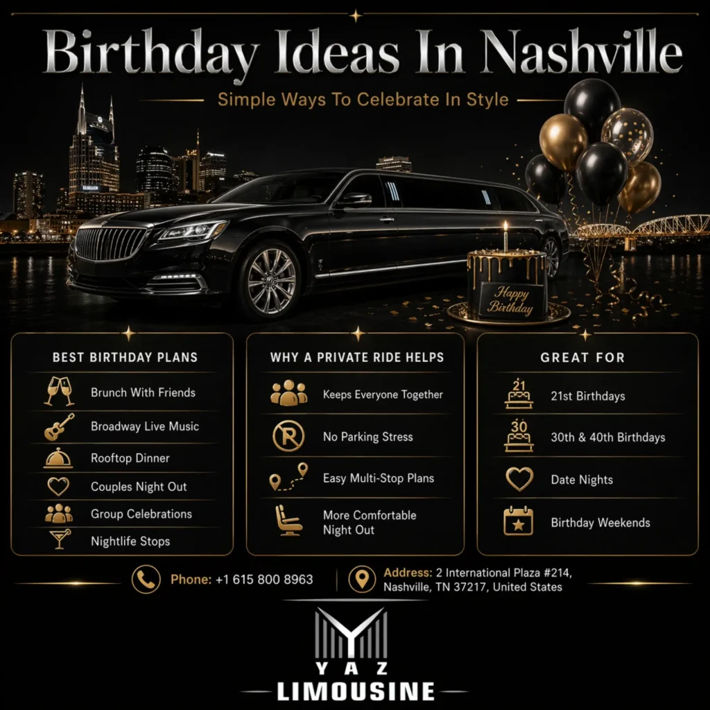 Things to do for birthday in Nashville at night